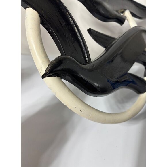 Vtg Syroco Black White Seagull Wall Art Coastal Decor‎ Large 27" Plastic - Picture 6 of 6